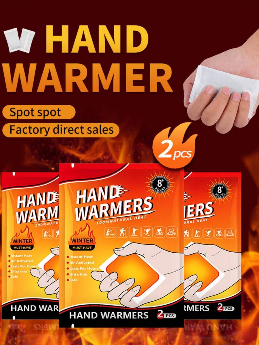 10pcs/Pack Disposable Hand Warmers, Provide Up To 8 Hours Of Warmth, Suitable For Cold Weather, Skiing, Ice Skating, Hiking, Camping And Outdoor Activities,Spring Summer Picks,Brides Maid Gifts,Room,Bedroom Decor,Beach,Travel,For Men,For Women,Vacation,Women's Day,Travel Essentials,Wedding Favours,Y2k,Bedroom,Car Accessories Women,Kitchen Decor,Cute Stuff - Multicolor - View 1