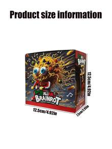 1/5/10/36packs Tung Tung Tung Sahur : Mythology Mountain And Sea Series Strategy Card Game 5 Glossy Laser-Printed Basic Cards Per Pack Shanhaijing Card Thickened Frosted High-Definition Golden Card Play Card Collection Cards Toys Prop Gift - Multicolor - View 4