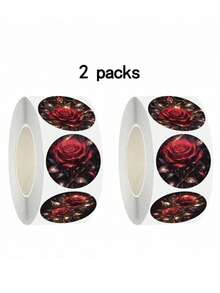 500pcs Versailles Rose Sticker With 8 Patterns, Will Not Leave Adhesive Residue For Decorating Laptops, Suitcases, And Guitars
