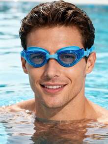 1pc Anti-Fog Swimming Goggles, Adult Professional Swim Goggles High Definition Anti-Fog Racing Training Goggles Suitable For Beach Vacation, Indoor Pool, Diving, Outdoor Swimming - Multicolor - View 5