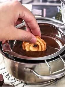 1pc/2pcs BAIJL Stainless Steel Chocolate Melting Pot, Home Use Cheese Butter Heating And Melting Bowl, Kitchen Baking Tools, Outdoor Camping - Multicolor - View 6