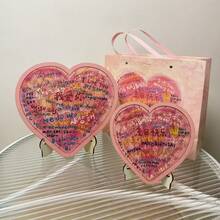 1PC Valentine's Day Creative Gift - Wooden Heart Puzzle With "I Love You" In 100 Languages, Romantic Confession Gift For Lovers - Multicolor - View 2