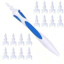 TYUI Earwax Removal-Spiral Ear Wax Removal Tool Reusable Earwax Removal Kit  Ear Cleaner With 16 Pcs Soft And Flexible Replaceme - như hình ảnh - Xem 1