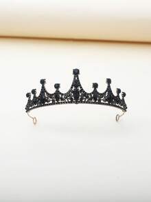 1pc Bridal Crown Headpiece, European Baroque Luxury Alloy Queen Crown, Party Princess Dress Accessory
