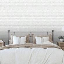 30PCS 3D Wall Panels Peel And Stick Faux Brick Wallpaper Pink Self Adhesive Foam Brick Paneling Faux Stone Wall Panels 30PCS, Pink - 30個+白色 - 查看 4