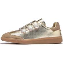 Sneakers For Women Lightweight Tennis Shoes Fashion Vegan Leather Hook & Loop Sneakers Non-Slip Walking ShoesChristmas - 金色 - 查看 6