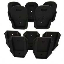 Battery And Tool Wall Mounts Compatible With AEG/Rigid 18v Tools And Batteries - 5 Pack - Includes 5x Tool And 5x Battery Wall Mounts Custom Tool Storage Solution - Made In Australia Black - Black - View 1