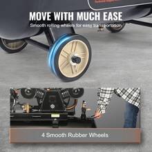 Compresor de aire a gas de 30 galones, 15HP 33CFM@115PSI Tanque compresor de aire sobre ruedas, bomba de pistón impulsada por gas Sistema comprimido de aire con presión máxima de 115PSI para sitios de construcción de talleres - 30 galones - Ver 4