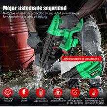 Taladro de martillo rotativo inalámbrico SDS 3200W con 2 baterías de 6000mAh,almacen local, regalos de Navidad - Verde - Ver 2