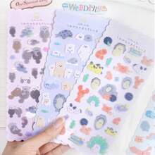 Hình dán động vật biển bằng vải nỉ, hình dán phần thưởng, đồ trang trí thủ công giáo dục, đồ trang trí ốp điện thoại và sổ tay tự làm. - Nhiều màu - Xem 4