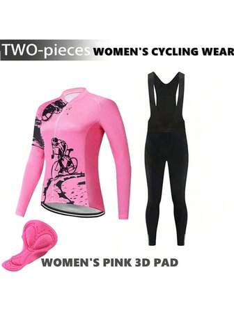 女式涤纶骑行服 - 几何迷彩图案，高领，短插肩袖，轻微弹力针织面料，四季透气户外骑行服，带拼色细节