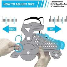 Fun Roll Beginner Roller Skates by Roller Derby, Adjustable Sizing, Skates for Kids, Boys, Girls(Tiburón de pizza Medium (11-2)) - Multicolor - Ver 9