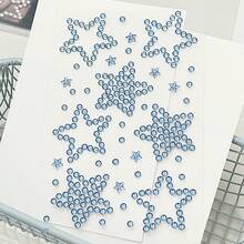 8 Styles Wholesale Cute Mini Butterfly, Heart, Star Shaped Rhinestone Stickers, Suitable For Decorating Scrapbooks, Notebooks, Phone Cases, Face, Strong Adhesiveness, Pink & Blue Color Scheme - Multicolor - View 28