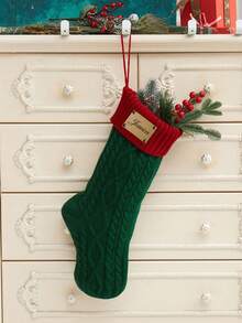 Calze natalizie personalizzate per la famiglia, calza natalizia 2025, calze lavorate a maglia con nome, calza con monogramma, decorazione natalizia regalo, atmosfera calda, multifunzionale, durevole, ornamentale, riutilizzabile, raffinata, elegante, di alta qualità, colorata, moderna, personalizzata, unica, regalo ideale per lui