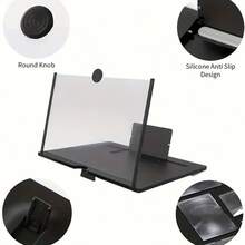 High Definition Phone Screen Magnifier Stand - Phone Holder, Easily Turn Your Phone Into A Tablet, Hands-Free, Eye-Friendly Design, Foldable & Portable, Adjustable Stand, High-Quality Adapter, Compatible With Smartphones, Tablet Users, Video Viewers, Phone Screen Magnifier, Android Phones, Birthday Gift For Family & Friends, Movie, Video & Gaming Magnifier Screen Extender