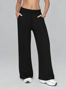 6pecil Women's Wide Leg Lounge Pants With Pocket Yoga Sweatpants High Waisted Baggy Athletic Flowy Pants Joggers Summer And Spring Clothes Women Pants Sweatpants