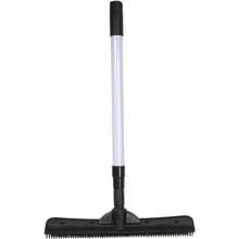 Evriholder FURemover escoba con espátula y cepillo de pelusa, hecho de hule natural, multisuperficie y eliminación de pelo de mascotas, mango telescópico que se extiende de 91.50 cm pies a 183.00 cm, Cepillo compacto, Gris/Negro, 1(Compact FURemover Broom) - Multicolor - Ver 6