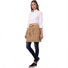Unisex Austin Half Bistro Apron For Kitchen And Restaurant Use Durable Adjustable Waistband Multiple Pockets Lightweight Fabric Ideal For Chefs Home Cooks And Food Service Staff In Professional And Casual Settings - như hình ảnh - Xem 1