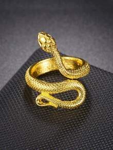 1 pieza Anillo de serpiente exagerado y de moda - Anillo de serpiente - Ver 10
