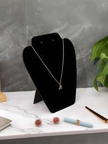 10/1pc,Jewelry Display Stand With Bust, Necklace, Pendant & Earring Holder, Tower Shaped Display Rack Valentine Day Back To School,Jewelry Display Stand, Bust Shape Necklace, Pendant, Earring Display Rack, Jewelry Tower Stand For Necklaces, Pendants, Earrings - Multicolor - View 8