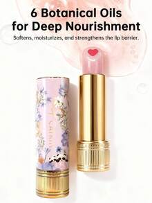 CATKIN Whiffle Dance Heart-Core Glitter Tinted Lip Balm Lipstick, Shimmering Textured Moisturizing Lipstick For Daily Hydration & Stylish Look C03 Blue Hush - C03 Blue Hush - View 5