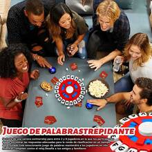 Basta Juego De Mesa, Juego De Palabras De Ritmo Rápido En Español, Tablero De Palabras Divertido,36 Tarjetas Doble Cara, Fiesta De Navidad Y Aprendizaje Para Todas Las Edades, Regalos De Navidad - Rojo - Ver 6