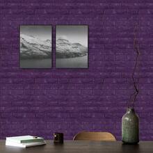 30PCS 3D Wall Panels Peel And Stick Faux Brick Wallpaper Pink Self Adhesive Foam Brick Paneling Faux Stone Wall Panels 30PCS, Pink - 11件+紫色 - 查看 3
