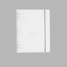 A4/A5/A6 PP哑光活页夹，带松紧带，6孔活页笔记本封套，可拆卸文件袋 - 無色 - 查看 11