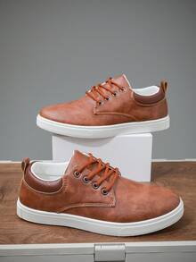 Men's Fashionable Casual Sporty Sneakers, Brown
