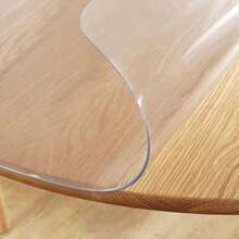 High-Quality Luxury Round Transparent Tablecloth, 100% PVC, 1.5mm Thick - Scratch-Resistant, Heat-Resistant, Easy To Clean, Suitable For Home, Hotel, Restaurant And Coffee Tables, Round Transparent Table Cushion, PVC Table Cover - White - View 4