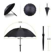 ELE-GATE Paraguas Sombrilla Katana Samurai  Lluvia Agua Color Negro - Multicolor - Ver 8