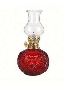 1pc Vintage Crystal Kerosene Lamp, Antique Oil Lamp For Indoor Use (Liquid Not Included), Retro Home Decor Garden Decor Lamp Shade, Christmas Gift, Halloween Gift, Back To School Gift, Living Room Bedroom Decoration - Decorative Lights - View 18