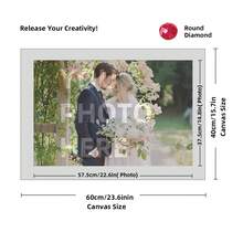 Custom 5D Diamond Painting Kit, Personalized Full Round Diamond Art Craft, People Theme DIY Canvas Mosaic Embroidery Set, Photo To Diamond Painting, Stress Relief - Multicolor - View 66