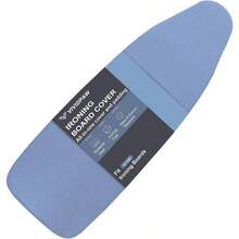Ironing Board Cover and Pad 18x49, Wide, Thick Padding, Elastic, Silicone Coated, Resist Scorching and Staining, Heavy Duty Iron Board Covers 18 inchx 49 inch - Azul + 12,5" x 32" - Ver 2
