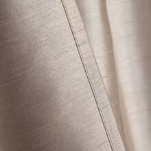 2 Panels Rod Pocket Faux Silk Semi-Sheer Curtains For Living Room Bedroom - 金色 - 查看 3