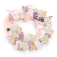 1 hebra de colgante de piedras preciosas de cristal raras, piedras preciosas naturales y hermosas para hacer joyas, pulseras, aretes y accesorios DIY - Multicolor - Ver 18