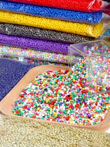 30/450克 3毫米 多色玻璃珠，迷你纯色玻璃珠，适用于珠宝制作、DIY手链、项链、耳环等手工饰品，珠宝制作材料 - 玻璃種子珠 - 查看 5