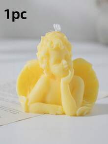 This 1-Piece Adorable Angel-Shaped Scented Candle Holder Is A Perfect Valentine's Day Gift. An Artistic Soybean Candle, It's Suitable For Decorating Desks, Offices, Bedrooms, And Bedside Tables. A Perfect Gift For Friends, Family, Classmates, And Colleagues. A Handmade Scented Candle, It's Also A Great Birthday Or Graduation Gift, And A DIY Home Decor Craft. - Multicolor - View 12