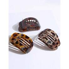 1pc/3pcs Women Leopard Print Flat Clip Hair Accessories, Comfortable Arc Design, Suitable For Medium Thick Hair, Casual For Driving, Yoga, Banana Hair Clip, Hair Accessories Women, Hair Accessories, Hair Tools, Beauty Accessories, Curly Hair Accessories For Women, Fall, Travel, Hair Tools, Accessories Women, Hair Stuff, Fall, For Women, Travel, Hair Accessories Women, Hair Tools, Hair Stuff, Stuff, Beauty Accessories, Gifts, Travel, Gifts For Women, Hair Stuff, Stocking Stuffers - 彩色 - 查看 2