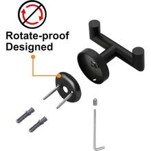 Bathroom Towel Hooks, Kitchen And Bathroom Towel Hooks, SUS304 Stainless Steel Hooks, Heavy-Duty Double Towel Rack Hooks, Suitable For Hanging Towels, Coats, Sponges, Wall-Mounted, 1 Piece - Multicolor - View 8