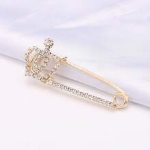 Christmas Decoration, Diamond-Studded Waist Pin, High-End Elegant Waist Pin, Anti-Exposure Clothing Fixing Brooch, Practical Christmas Gift - 3#方形別針 - 查看 6