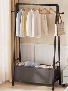 1 szt. Wielofunkcyjny, przenośny organizer do szafy, zawiera wieszak na ubrania, półkę na buty i półki, odpowiedni do salonu, sypialni, biura, idealny na Boże Narodzenie, prezenty świąteczne, prezenty - Wielokolorowe - Zobacz 13