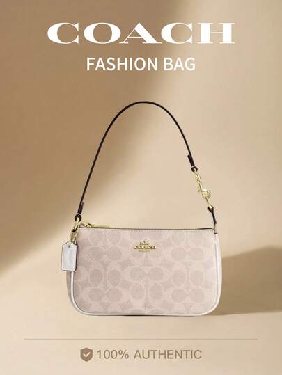 Coach Nolita 19 Shoulder Bags For Women Cute Hobo Tote Handbag Mini Clutch Purse With Zipper Closure