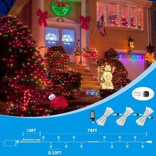 240LED 88Ft Connectable String Lights Indoor Outdoor Wire Warm White Lights Twinkle Fairy In With Timer Bedroom Classroom Wedding Tree Patio Decor - Cold White⇋Multicolor + 240LED - View 4