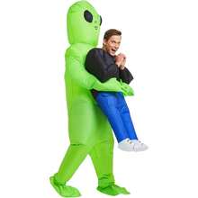 Alien Costume, Inflatable Blow Up Alien Costumes Adult, Halloween Costumes  Costume,Party,Prank Fun Toys, Inflatable Doll Costumes,Costume,Christmas Party Supplies, Essential For Gatherings, Fun Toys