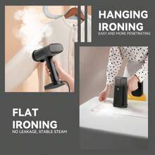 Handheld Garment Steamer, ABS Material, 1200W Steamer For Clothes, 1 Gear Setting, 130℃ High-Temperature Steam, 170ML Water Tank, Portable For Home And Travel - 查看 3