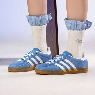 Adidas Originals GAZELLE INDOOR復古運動休閒鞋男鞋女鞋2025新款經典低筒板鞋德訓鞋T頭鞋HQ8717