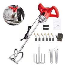 Mezcladora Eléctrica De Cemento Pintura 6 Velocidades 2500w - Tipo de Enchufe A USA (110-127V) - Ver 1
