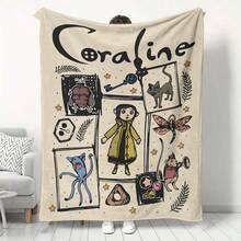 GEL HUT MUN 1pc Cartoon Animal Patchwork Pattern Flannel Blanket, Suitable For Home, Room Decor, Picnic, Travel, A Fluffy Throw Blanket And Casual Blanket, Great Gift For Friends, Family, Yourself, Daily, Holiday, Birthday, Halloween, All Seasons. Pink Christmas, Christmas Decor Blanket, Gift For Boyfriend, Christmas Gift, Personalized Blanket - Navy Blue - View 12