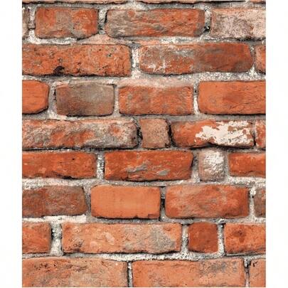Faux Brick Peel And Stick Wallpaper 17. Inchx 393 Inch Contact Paper Cabinets 3D Brick Wall Backdrop Self - Adhesive Wallpaper Red Bricky Textured Vintage Removable Wall Paper Fireplace Kitchen Vinyl